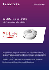 Adler europe AD 3038 Handleiding