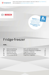 Bosch KGN Series Gebruiksaanwijzing