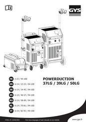 GYS POWERDUCTION 50LG Vertaling Van De Oorspronkelijke Gebruiksaanwijzing