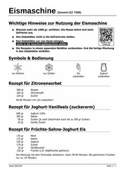 SEVERIN EZ 7406 Gebruiksaanwijzing