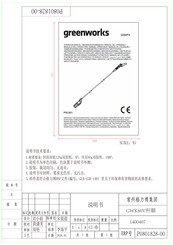 GreenWorks PSC401 Gebruiksaanwijzing