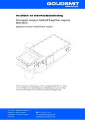 Goudsmit SECA Neoflux EasyClean Installatie- En Onderhoudshandleiding