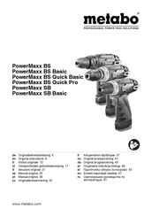 Metabo PowerMaxx BS Gebruiksaanwijzing