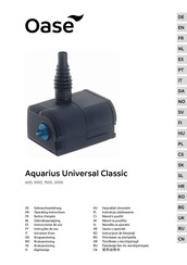 Oase Aquarius Universal Classic 2000 Gebruiksaanwijzing