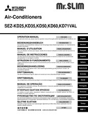 Mitsubishi Electric Mr.SLIM SEZ-KD60VAL Bedieningshandleiding