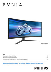 Philips Evnia 34M2C5500 Gebruikershandleiding
