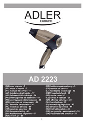 Adler europe AD 2223 Handleiding