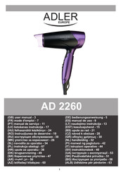 Adler europe AD 2260 Handleiding