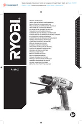 Ryobi R18PD7 Vertaling Van De Originele Handleiding