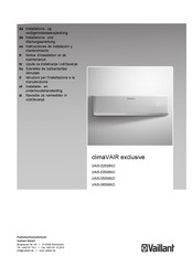 Vaillant climaVAIR exclusive VAI5-025WNO Installatiehandleiding