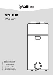 Vaillant aroSTOR VWL B 200/5 Gebruiksaanwijzing