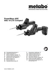 Metabo PowerMaxx ASE SSE 18 LTX Compact Gebruiksaanwijzing