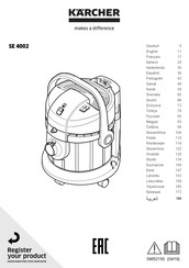 Kärcher SE 4002 Handleiding