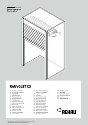 Rehau RAUVOLET C3 Gebruiksaanwijzing