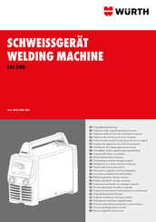 Würth 5952 000 200 Vertaling Van De Originele Gebruiksaanwijzing