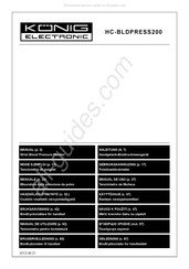 König Electronic HC-BLDPRESS200 Gebruiksaanwijzing