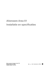 Dell Alienware Area-51 R3 Threadripper Edition Installatiehandleiding
