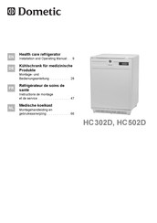 Dometic HC302DFS Montagehandleiding En Gebruiksaanwijzing