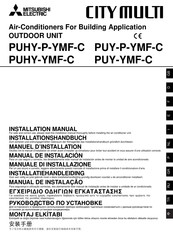 Mitsubishi Electric CITY MULTI PUY-YMF-C Series Installatiehandleiding