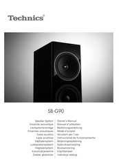 Technics SB-G90 Gebruiksaanwijzing