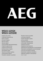 AEG WS15-125SX Oorspronkelijke Gebruiksaanwijzing