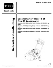 Toro Greensmaster Flex 21 Gebruikershandleiding