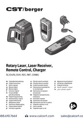 CST/BERGER RD5 Oorspronkelijke Gebruiksaanwijzing