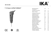 IKA T 10 basic ULTRA-TURRAX Handleiding