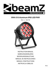 Beamz professional BWA 510 Aluminum IP65 LED PAR Gebruiksaanwijzing