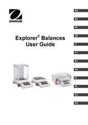 OHAUS Explorer EX423 Gebruikershandleiding