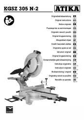ATIKA KGSZ 305 N-2 Oorspronkelijke Gebruiksaanwijzing
