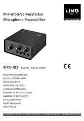 IMG STAGELINE MPA-102 Gebruiksaanwijzing