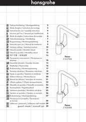 Hansgrohe Focus 31820 Series Gebruiksaanwijzing