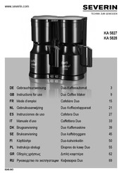 SEVERIN KA 5828 Gebruiksaanwijzing