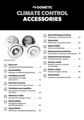 Dometic GY21 Montagehandleiding En Gebruiksaanwijzing