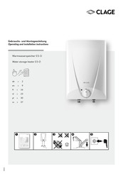 clage S 5-O Handleiding