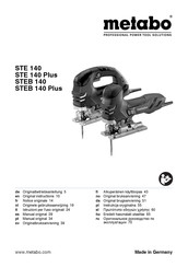 Metabo STE 140 Gebruiksaanwijzing