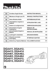 Makita DGA511Z Gebruiksaanwijzing