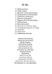 Electrolux KF 60 Series Gebruiksaanwijzing