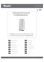 Wood's AC CORTINA Silent 9K Eco Gebruiksaanwijzing