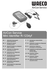 Waeco AirCon Service Mini Identifier R-1234yf Gebruiksaanwijzing