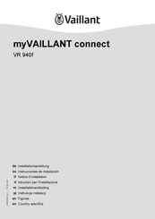 Vaillant myVaillant Connect VR940f Installatiehandleiding