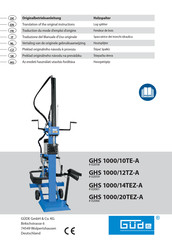 Gude GHS 1000/20TEZ-A Gebruiksaanwijzing