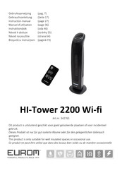 EUROM HI-Tower 2200 Wi-fi Gebruiksaanwijzing