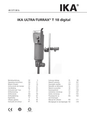 IKA ULTRA-TURRAX T 18 digital Handleiding