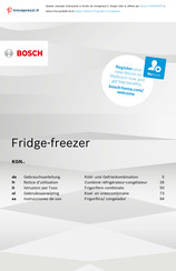 Bosch KGN Series Gebruiksaanwijzing