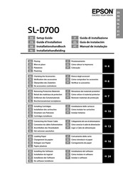 Epson SL-D700 Installatiehandleiding