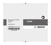 Bosch Li-Ion Handleiding