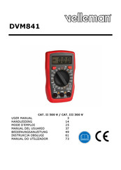 Velleman DVM841 Handleiding