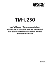 Epson EPSON TM-U230 Gebruikershandleiding